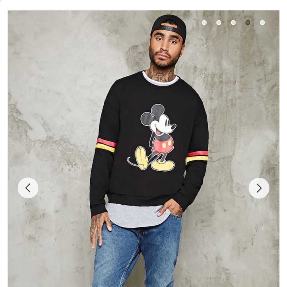 men’s mickey mouse sweatshirt